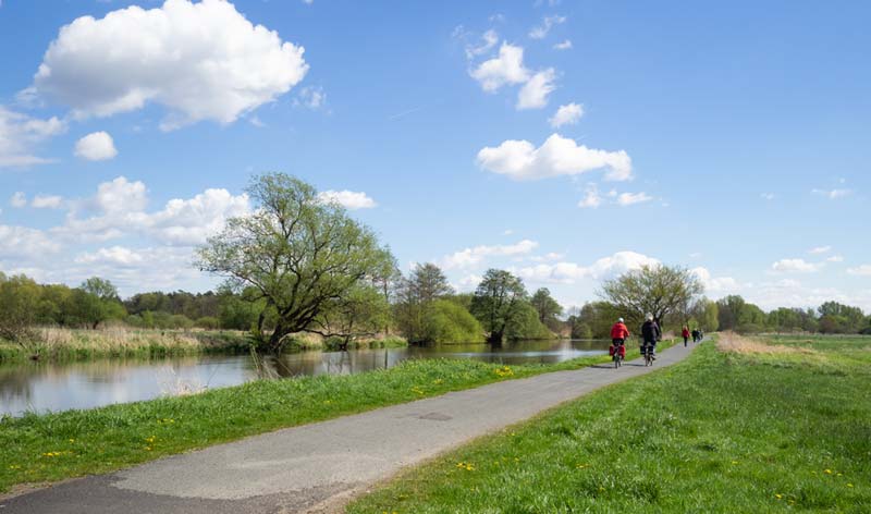 Radfahren an der Aller